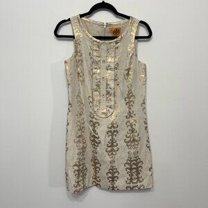 Tory Burch metallic shift dress